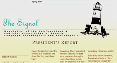 Spring 2025 NLASLPA Newsletter: The Signal