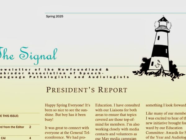 Spring 2025 NLASLPA Newsletter: The Signal